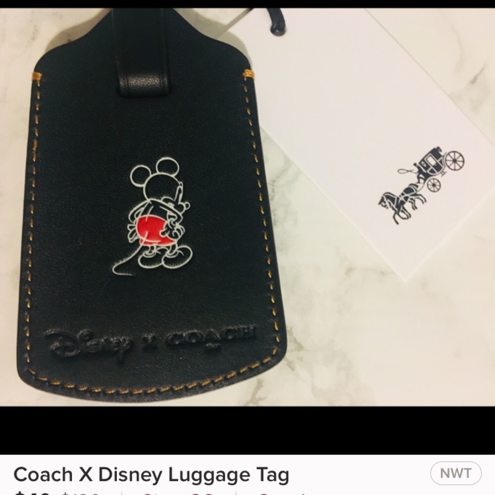 COACH X Disney luggage tag/Limited edition